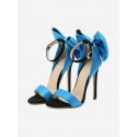Bowknot Decorated Stiletto Heel Sandals