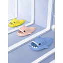 Funny Cute Style Cartoon Shark Shape Indoor Home Chunky Style Cloud Slides Slippers for Men and Women