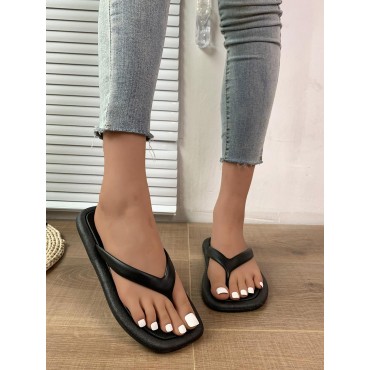 Square Toe Cloud Flip Flops