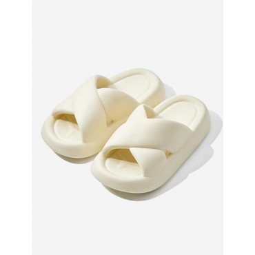 Criss Cross Straps Casual Indoors Slippers Clouds Slides