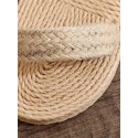 Straw Double Straps Slippers