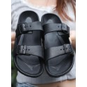 Double-buckle Design Antiskid Beach Slippers