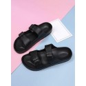 Double-buckle Design Antiskid Beach Slippers