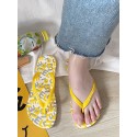 Letter Pattern Beach Flip Flops