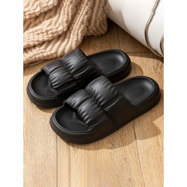 Minimalist Couple Puff Cloud Slides Slippers