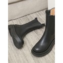 Minimalist Slip On Platform Boots