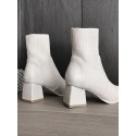 Stretch Knit Block Heel Sock Boots