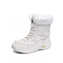 Waterproof Lace Up Warm Thermal Faux Fur Lined Winter Snow Boots