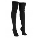 Slip On Stretch Heeled Over-the-knee Boots