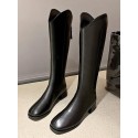 Solid Color Minimalist Zip Western Boots