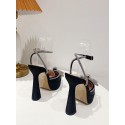 Ankle Strap Rhinestones Bow Detail Platform Heeled Sandals Pumps