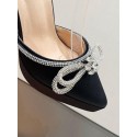 Ankle Strap Rhinestones Bow Detail Platform Heeled Sandals Pumps