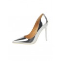 Metallic Stiletto Heel Pointed Toe Pumps