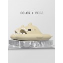 Funny Cute Style Cartoon Shark Shape Indoor Home Chunky Style Cloud Slides Slippers For Men And WomenWhite